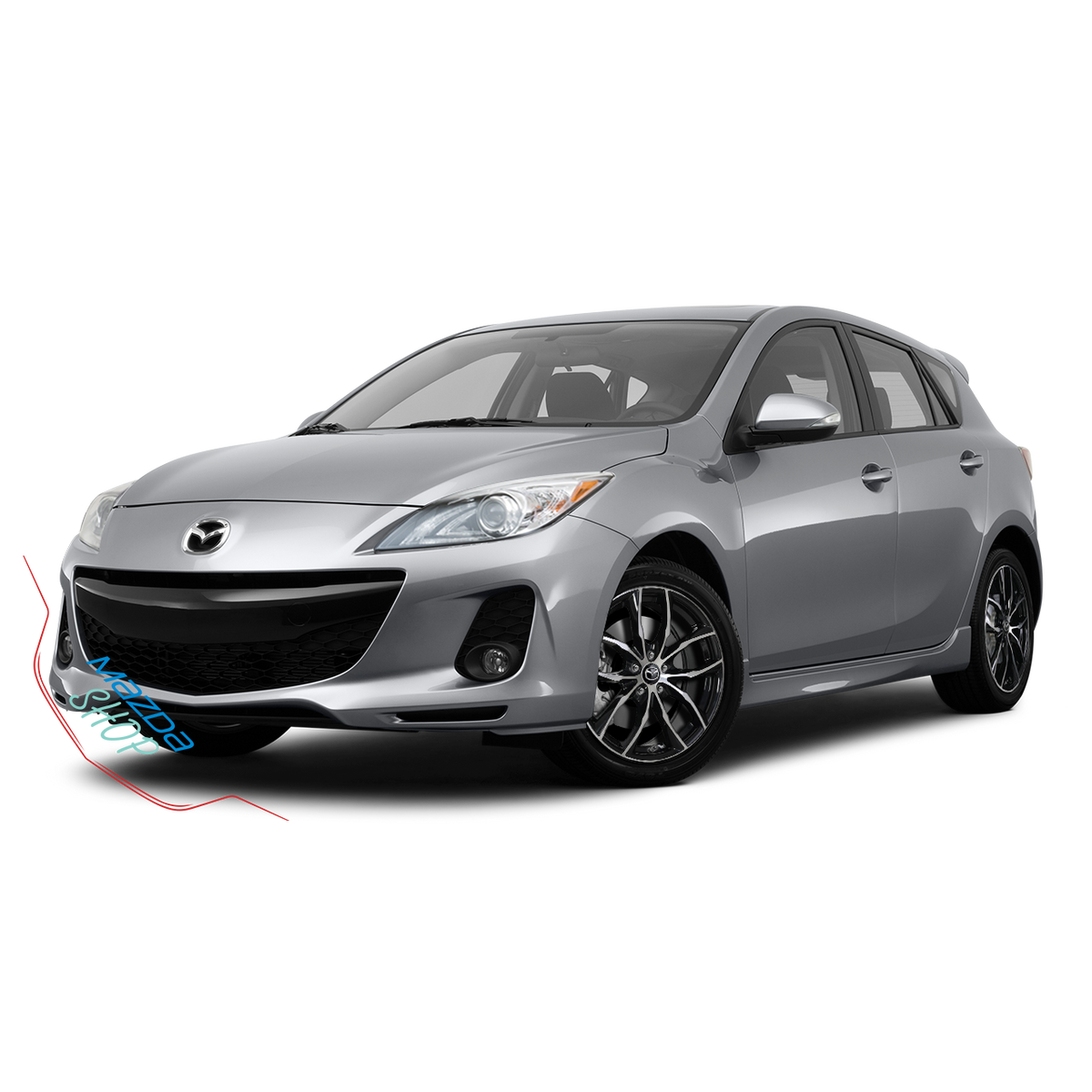 Mazda M011 Alloy Wheel (Gloss Black & Machined Face) - 18"