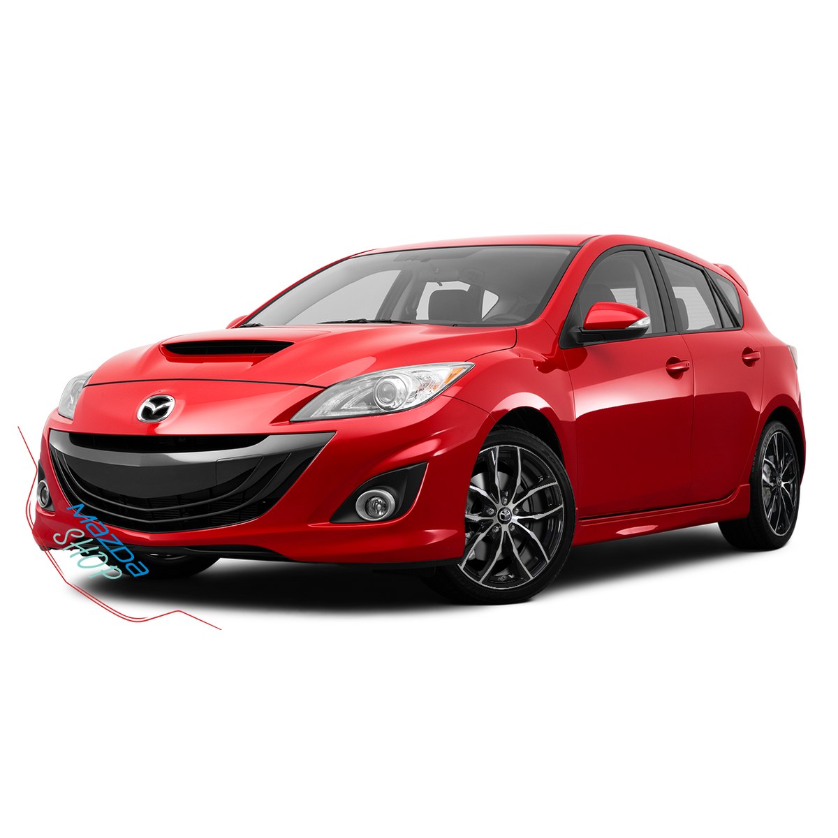 Mazda M011 Alloy Wheel (Gloss Black & Machined Face) - 18"