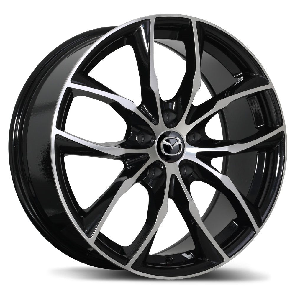 Mazda M011 Alloy Wheel (Gloss Black &amp; Machined Face) - 18&quot;