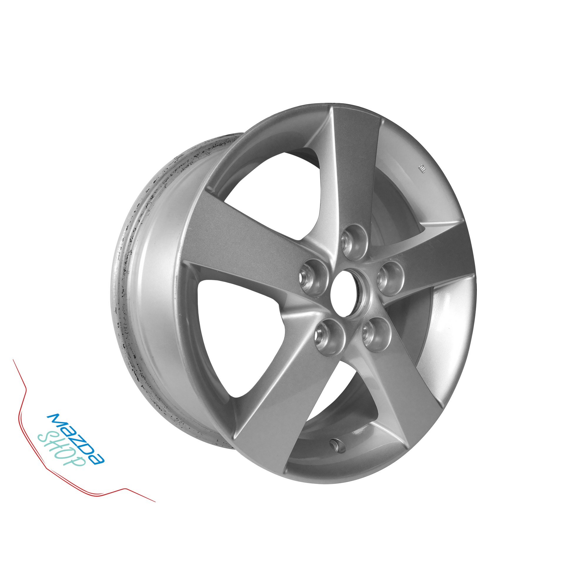 (1 Rim) Used 5-Spoke Mazda BKL8EDOT Alloy Rim | 15 Inch Diameter - WHILE SUPPLIES LAST