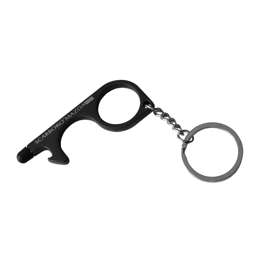 Metal 3-In-1 Keychain Stylus, Bottle Opener, Door Opener