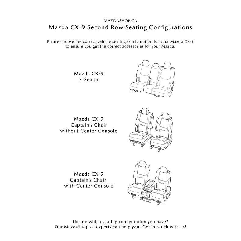 Premium Floor Liners (1st, 2nd & 3rd Rows) | Mazda CX-9 (2016-2022)