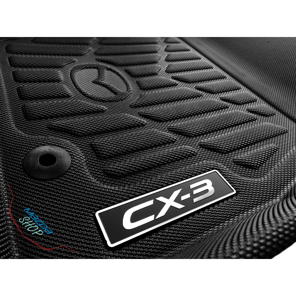 ラキ Premium Floor Liners (Front & Rear) | Mazda CX-3 (2016-2022