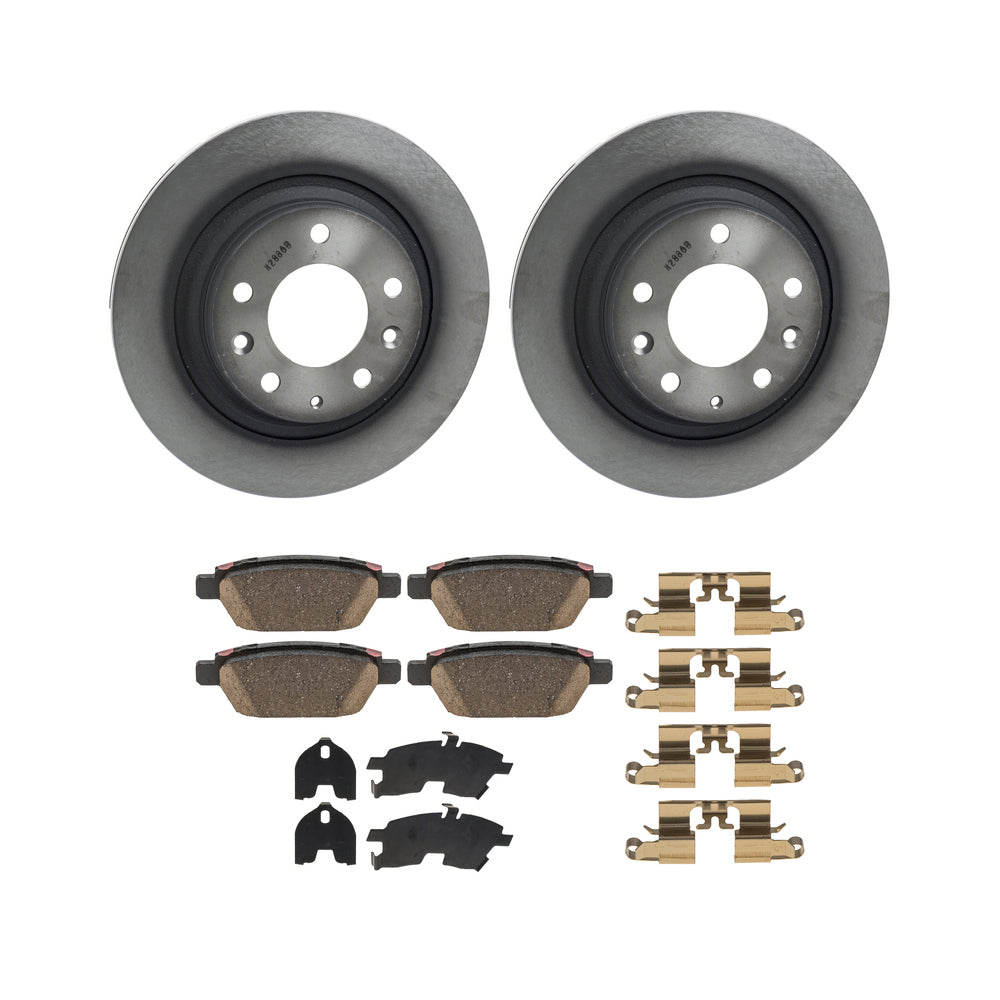 Rear Brake Package: Pads, Rotors &amp; Attachment Kit | Mazda6 (2009-2013)