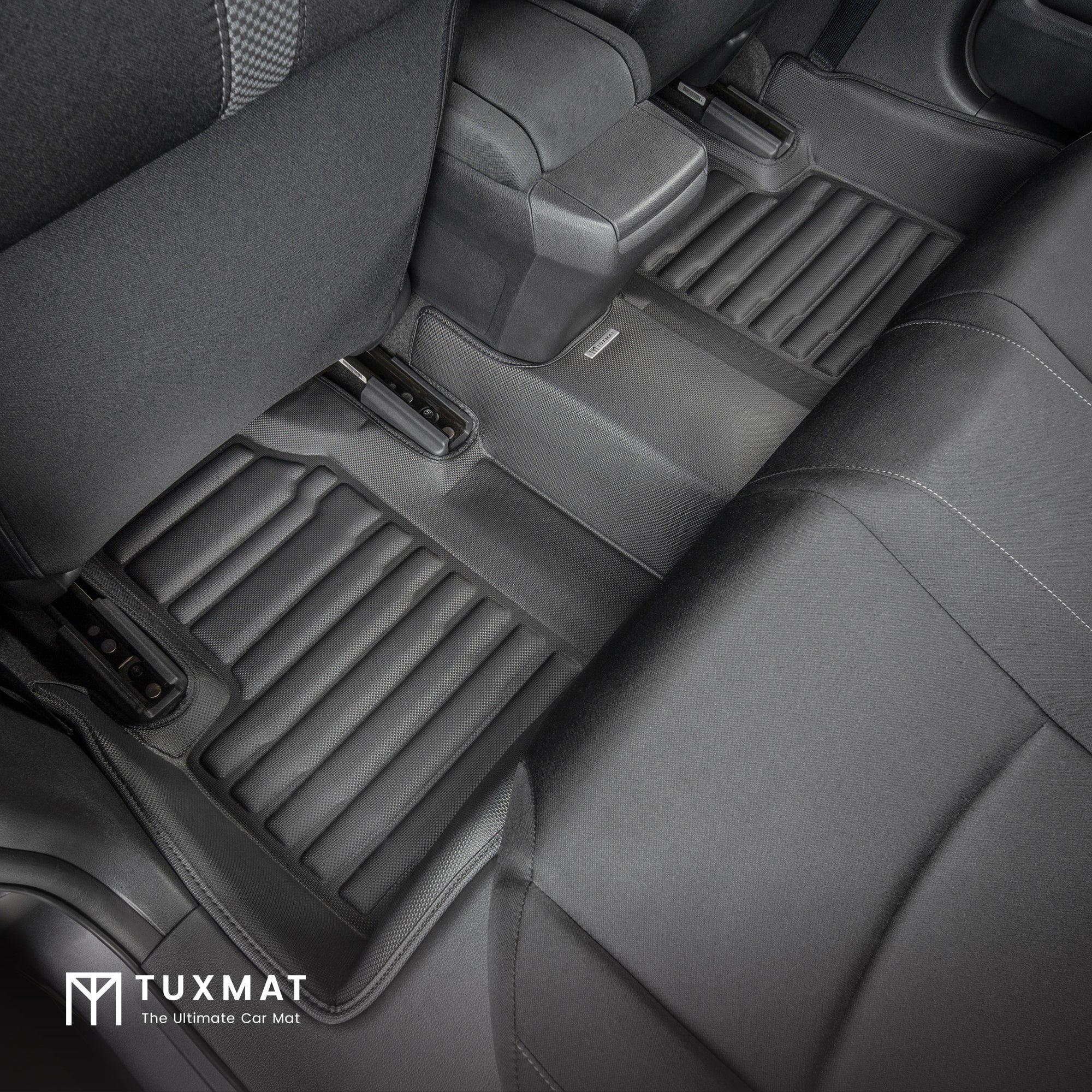 Rear TuxMat Floor Mat installed in Honda Civic Sedan/Hatchback
