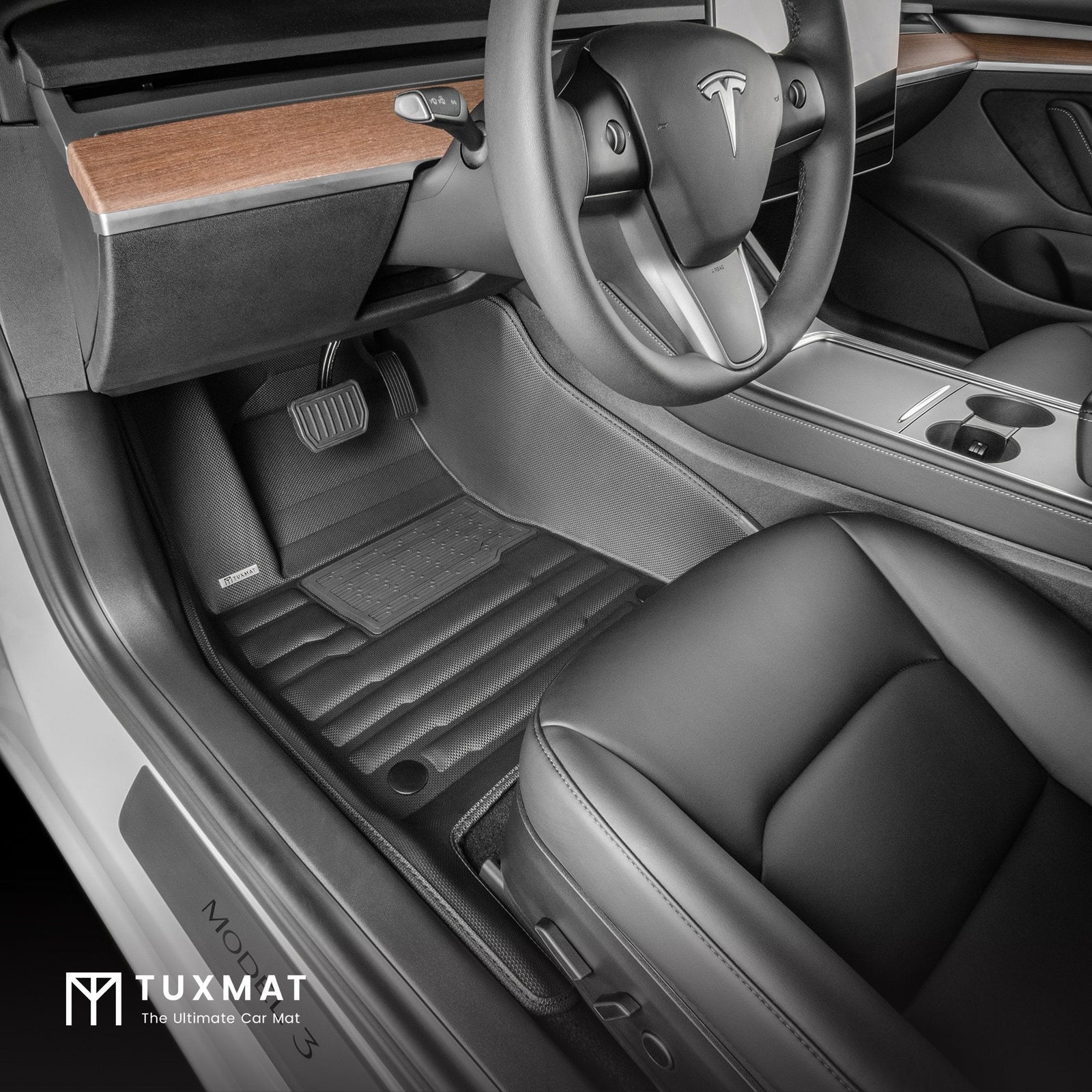 TuxMat Floor Liners (Front & Rear) | Tesla Model Y, 5-Seater (2020-2022)