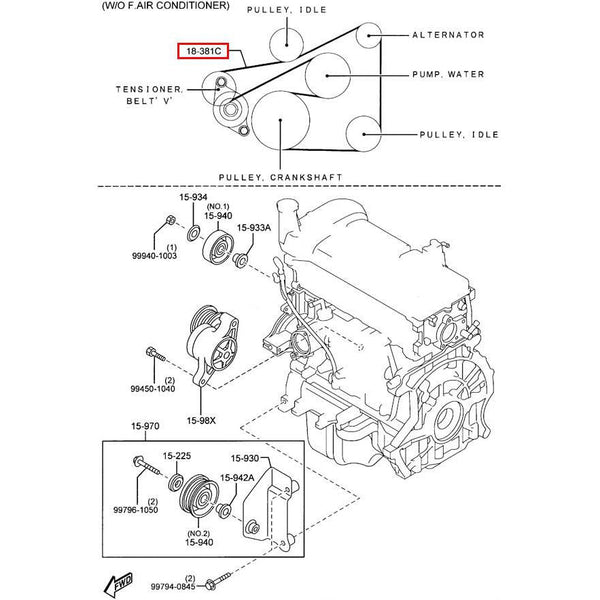 2012 mazda 3 outlet serpentine belt diagram